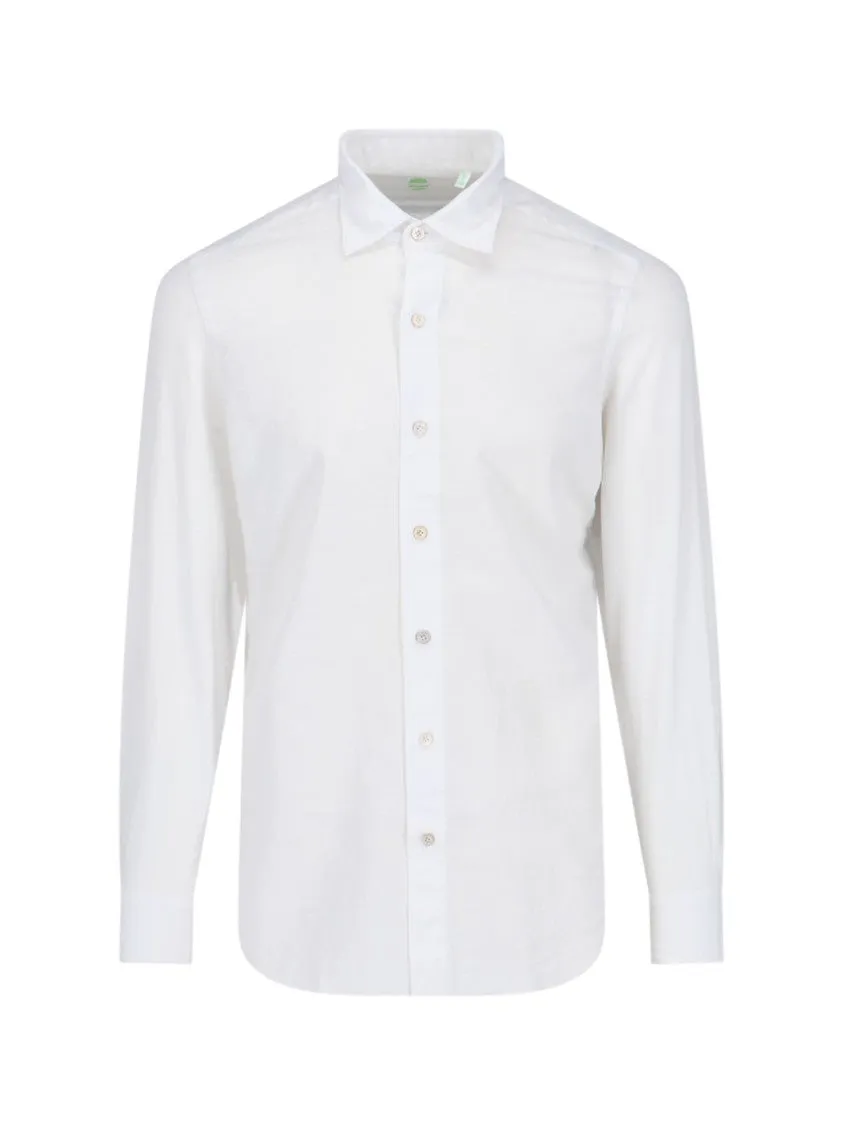 1925 Basic Shirt ?C White Sustainable Weave