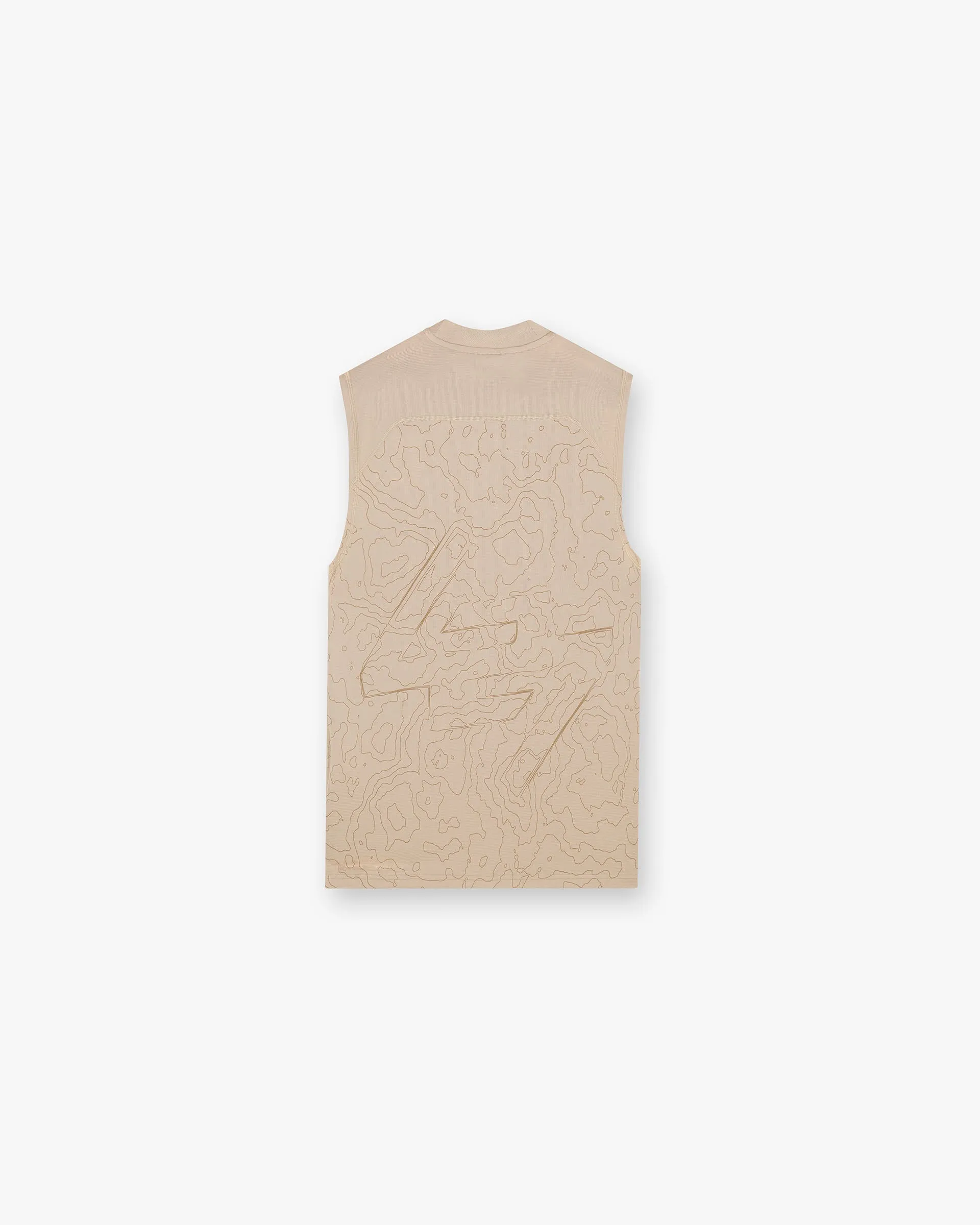 Durable Color Retention 247 Contour Run Tank - Pebble