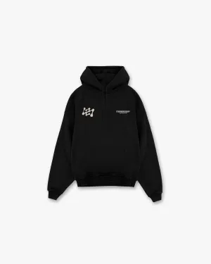 Cozy All Day 247 Future Terrains Oversized Hoodie - Black