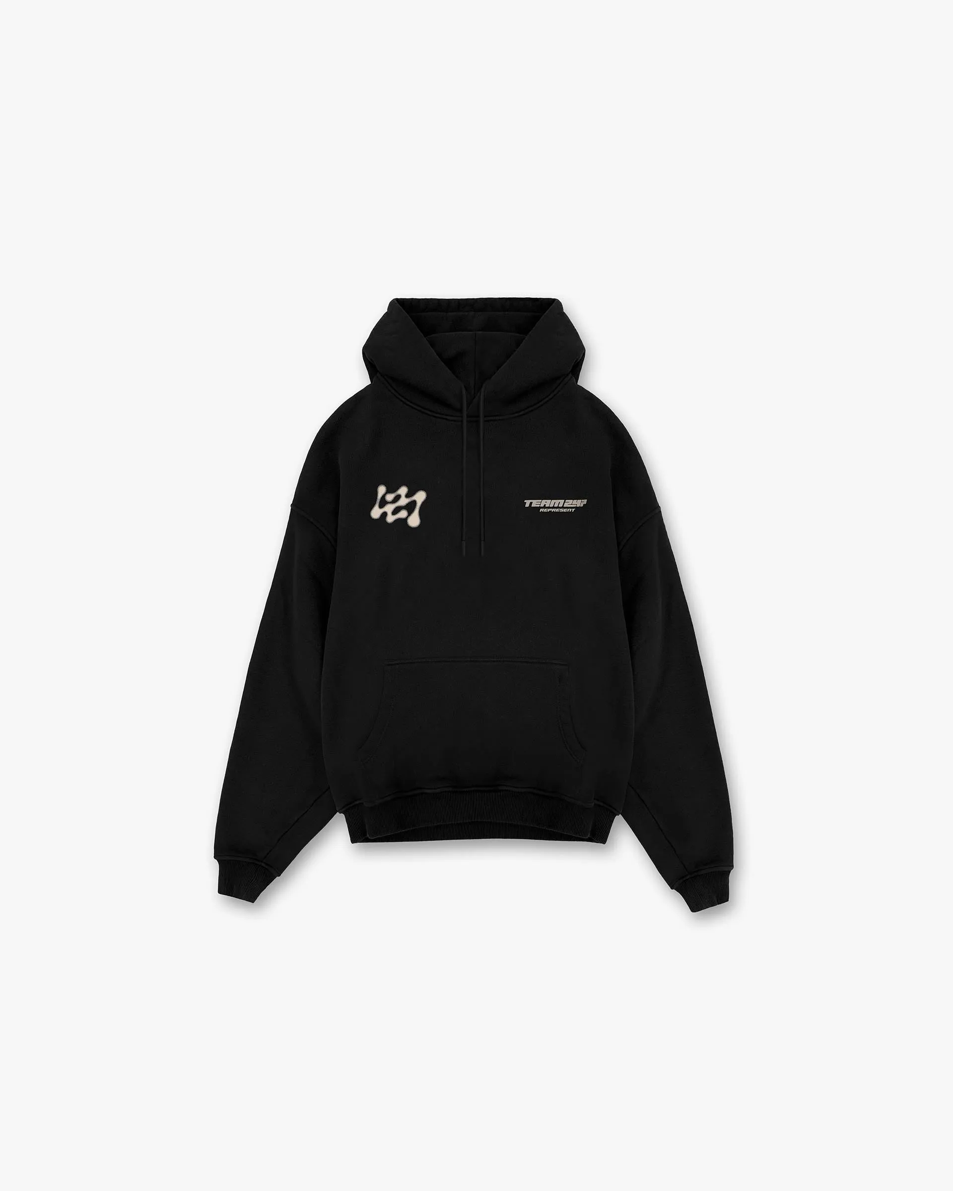Cozy All Day 247 Future Terrains Oversized Hoodie - Black
