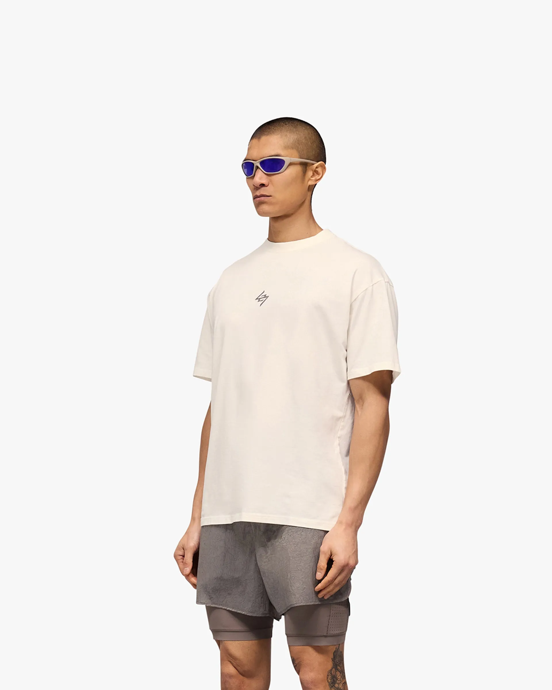 247 Motion Oversized T-Shirt - Flat White Daily Trend Relaxed Movement