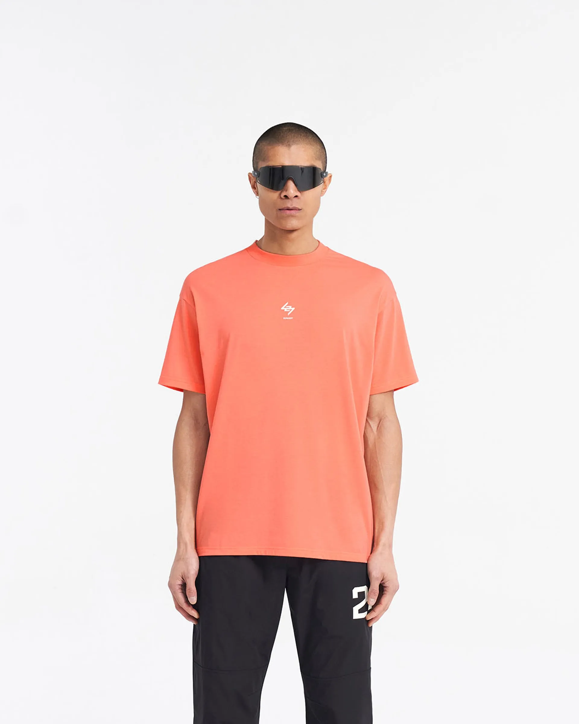 247 Oversized T-Shirt - Coral Daily Comfort