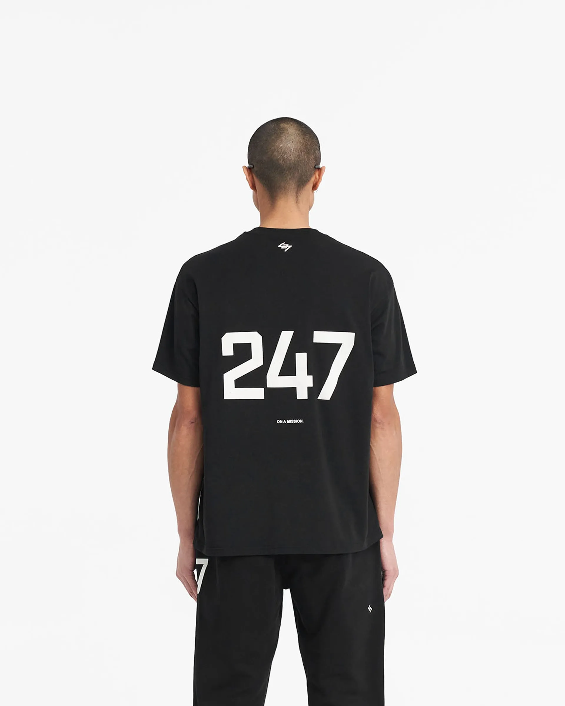 Active Look Anti Pilling Finish 247 Oversized T-Shirt - Jet Black