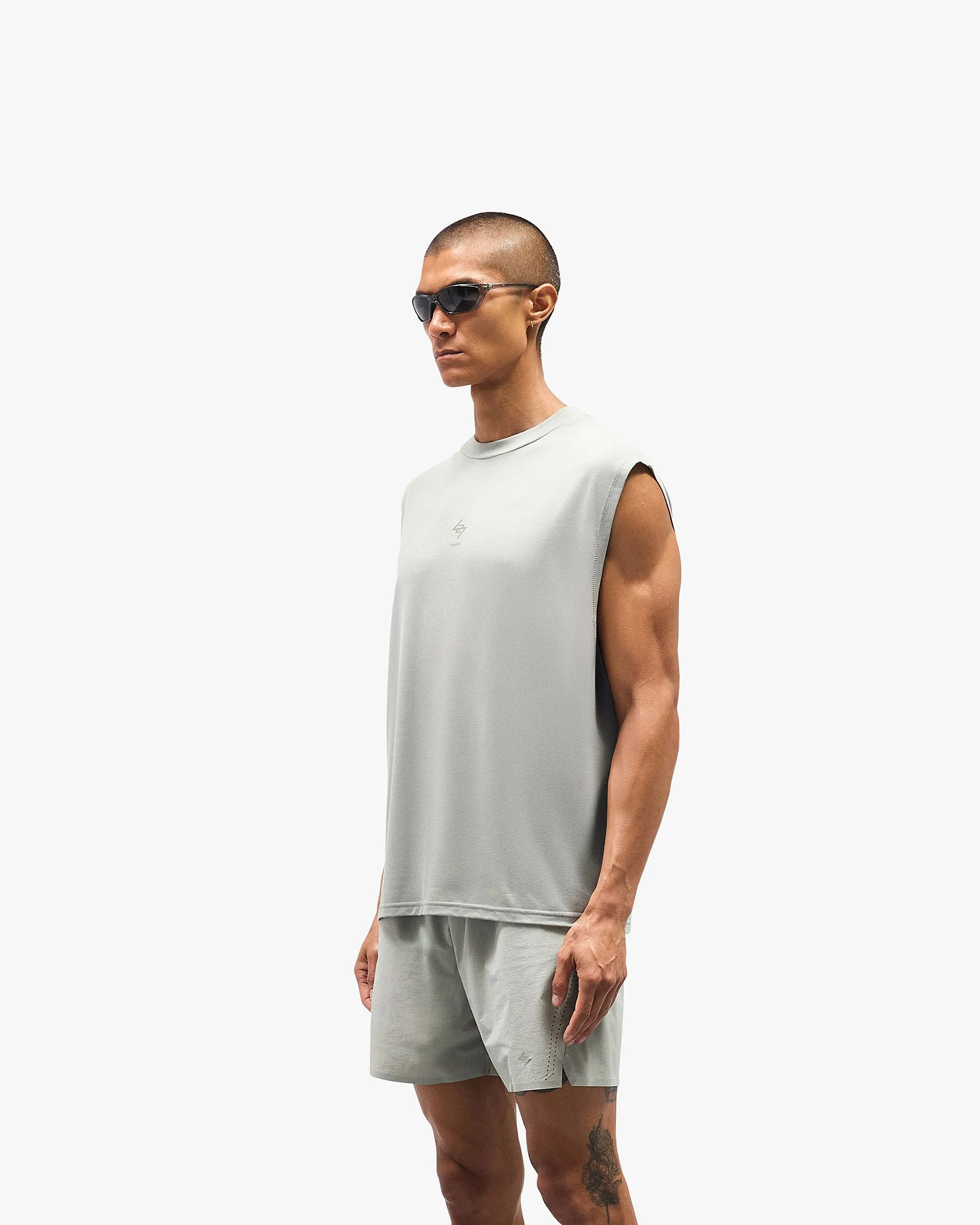 247 Oversized Tank - Sage Urban Streetwear