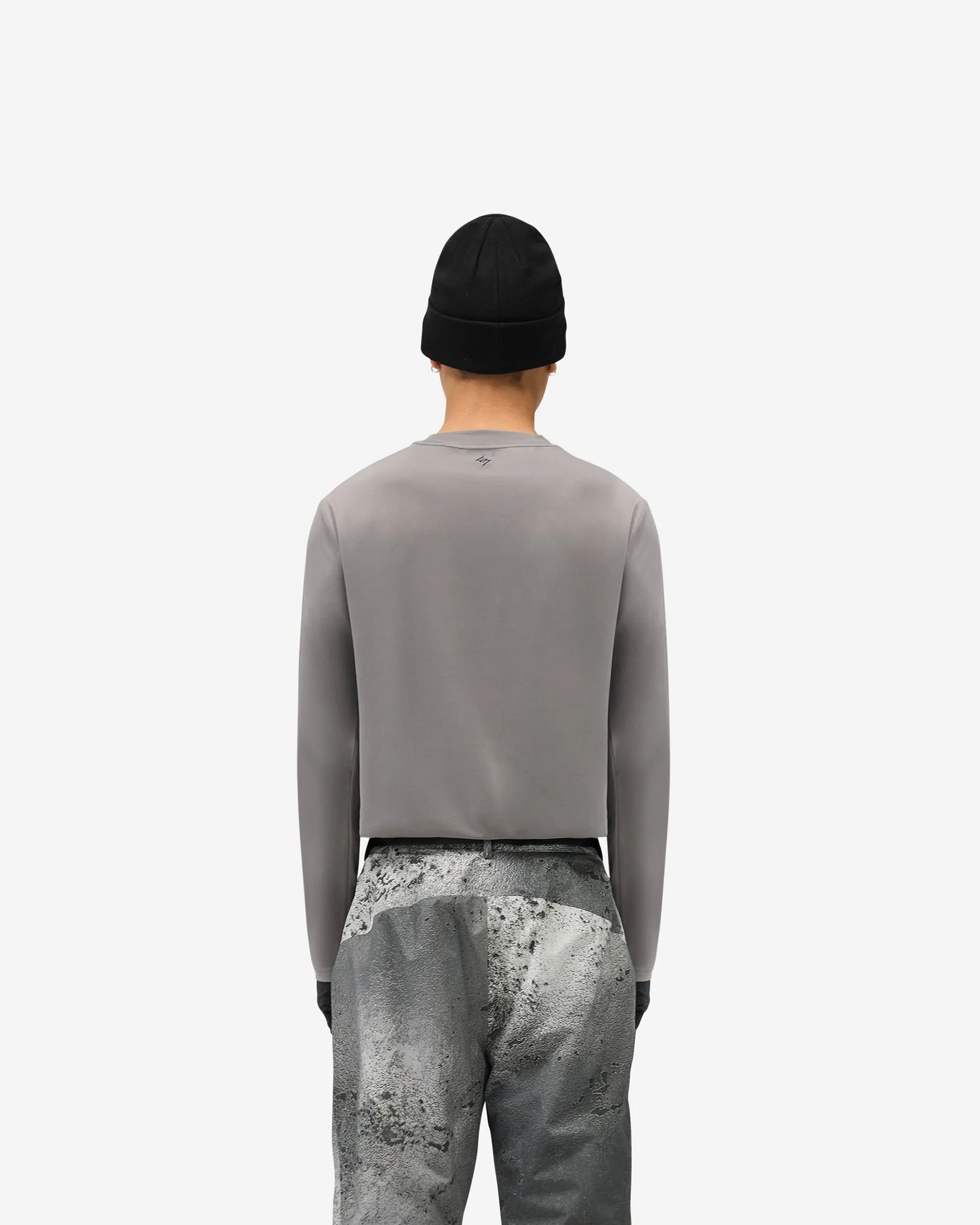 247 Trail Long Sleeve T-Shirt - Steel Low Profile Collar