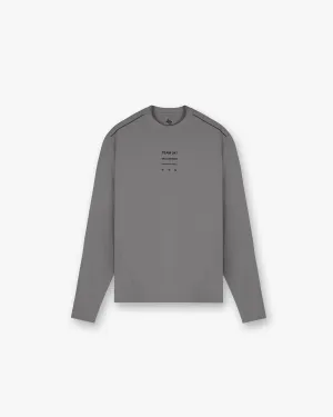 High-End Quality MinimalBranding 247 Trail Long Sleeve T-Shirt - Steel