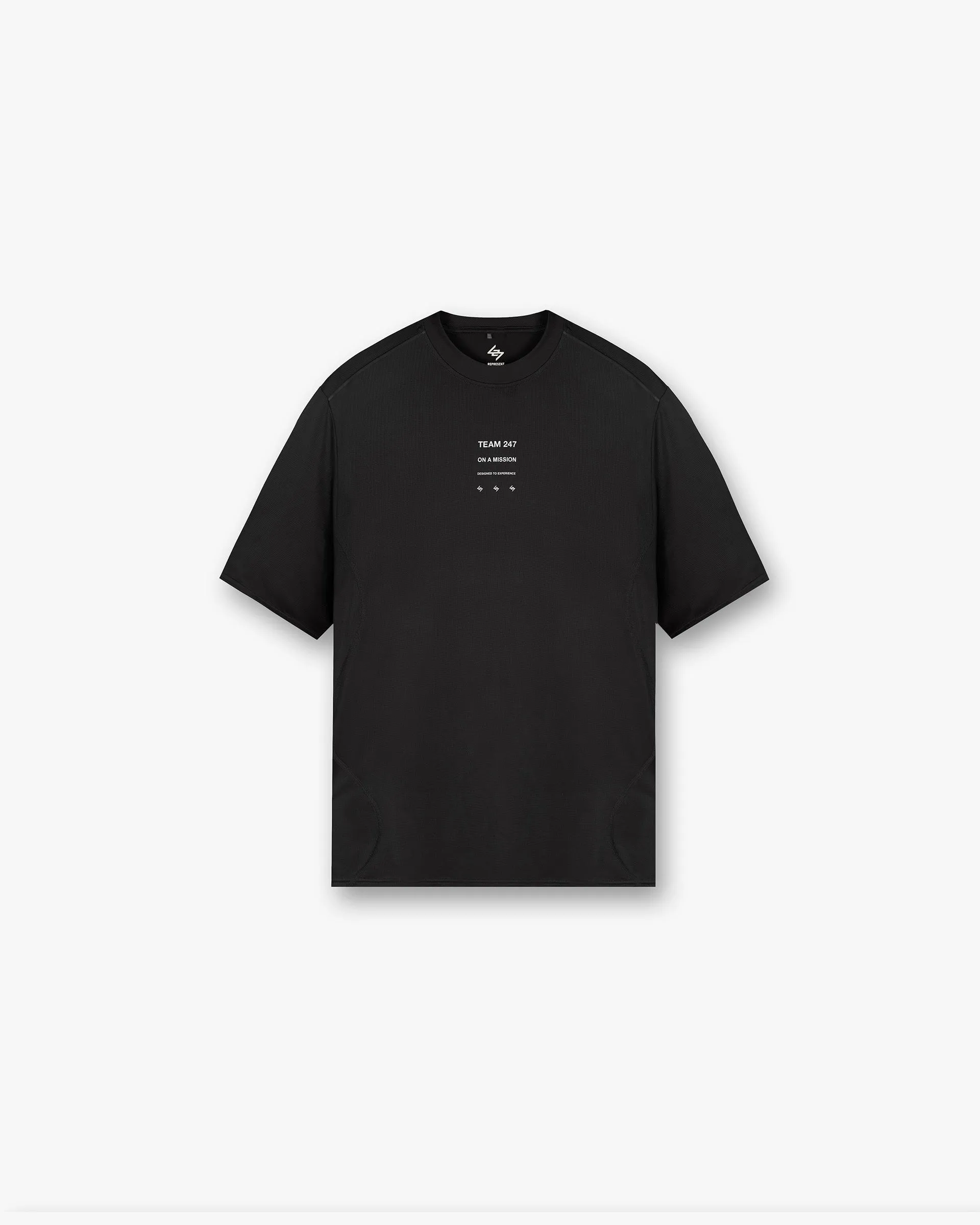 247 Trail T-Shirt - Black Casual Layer Look Relaxed Style