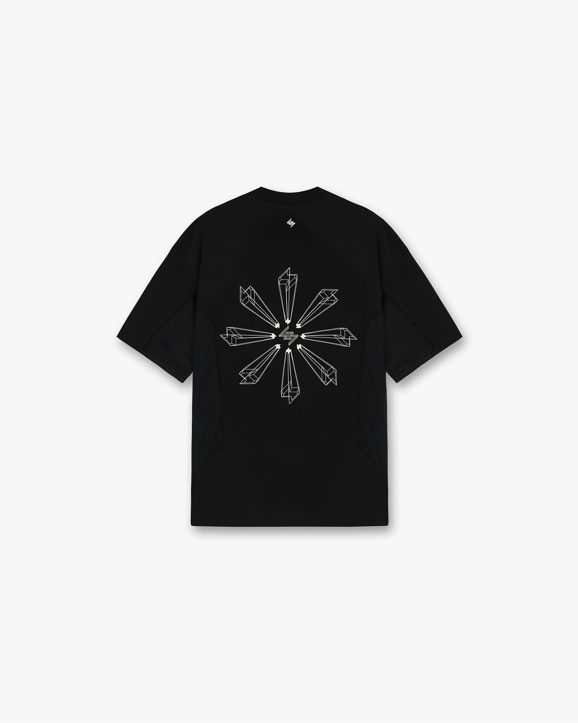 247 Uprising Oversized T-Shirt - Black Sporty essentials Quick Dry Technology