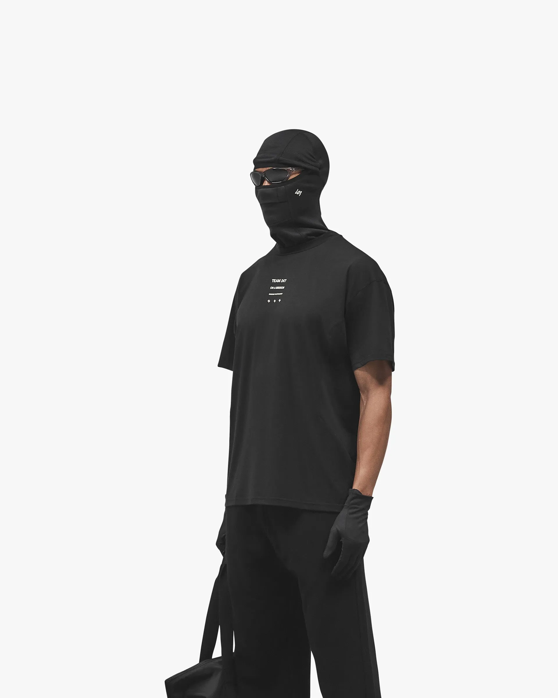 247 Uprising Oversized T-Shirt - Black Pullover