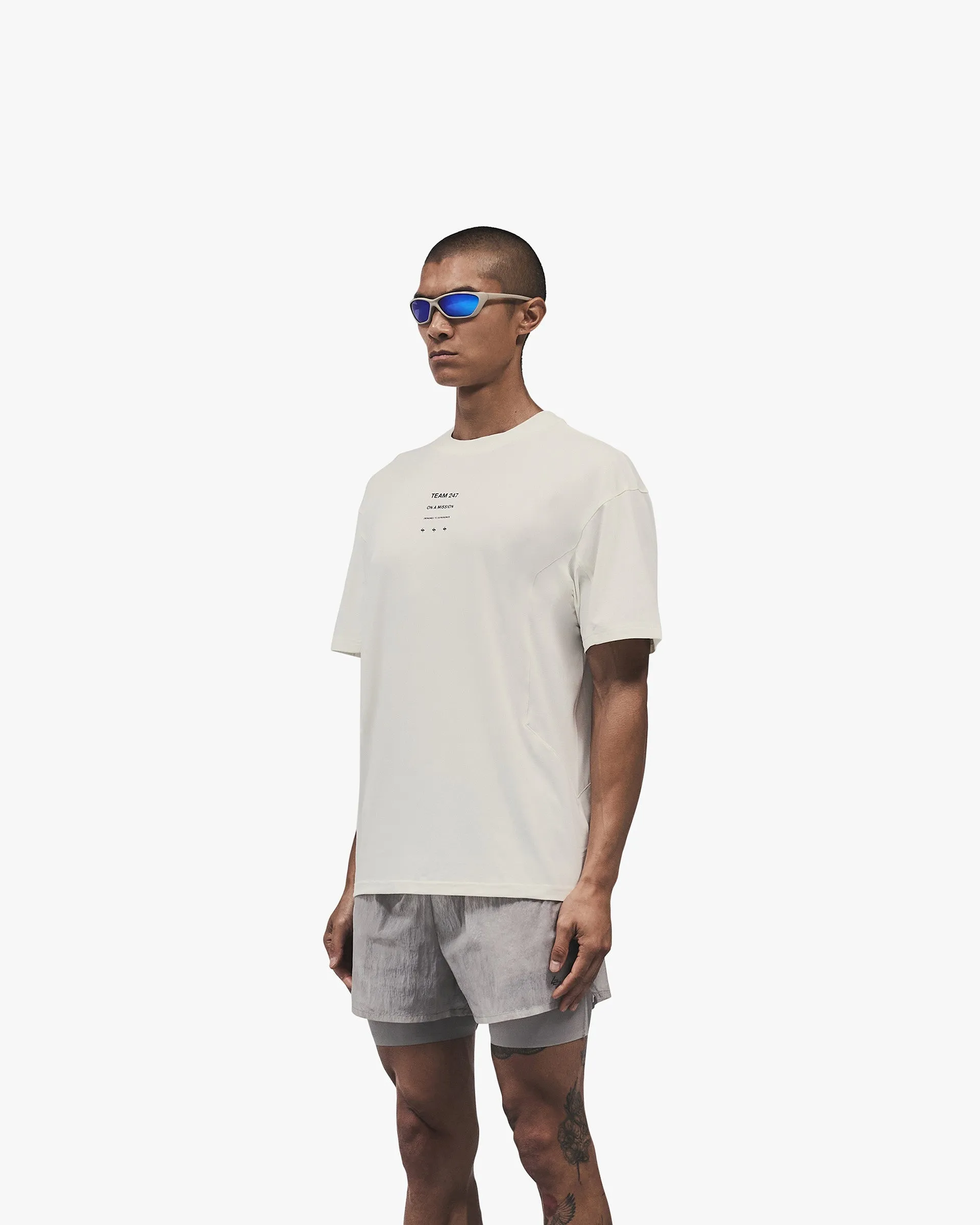 247 Uprising Oversized T-Shirt - Flat White Chill Style Simple yet stylish