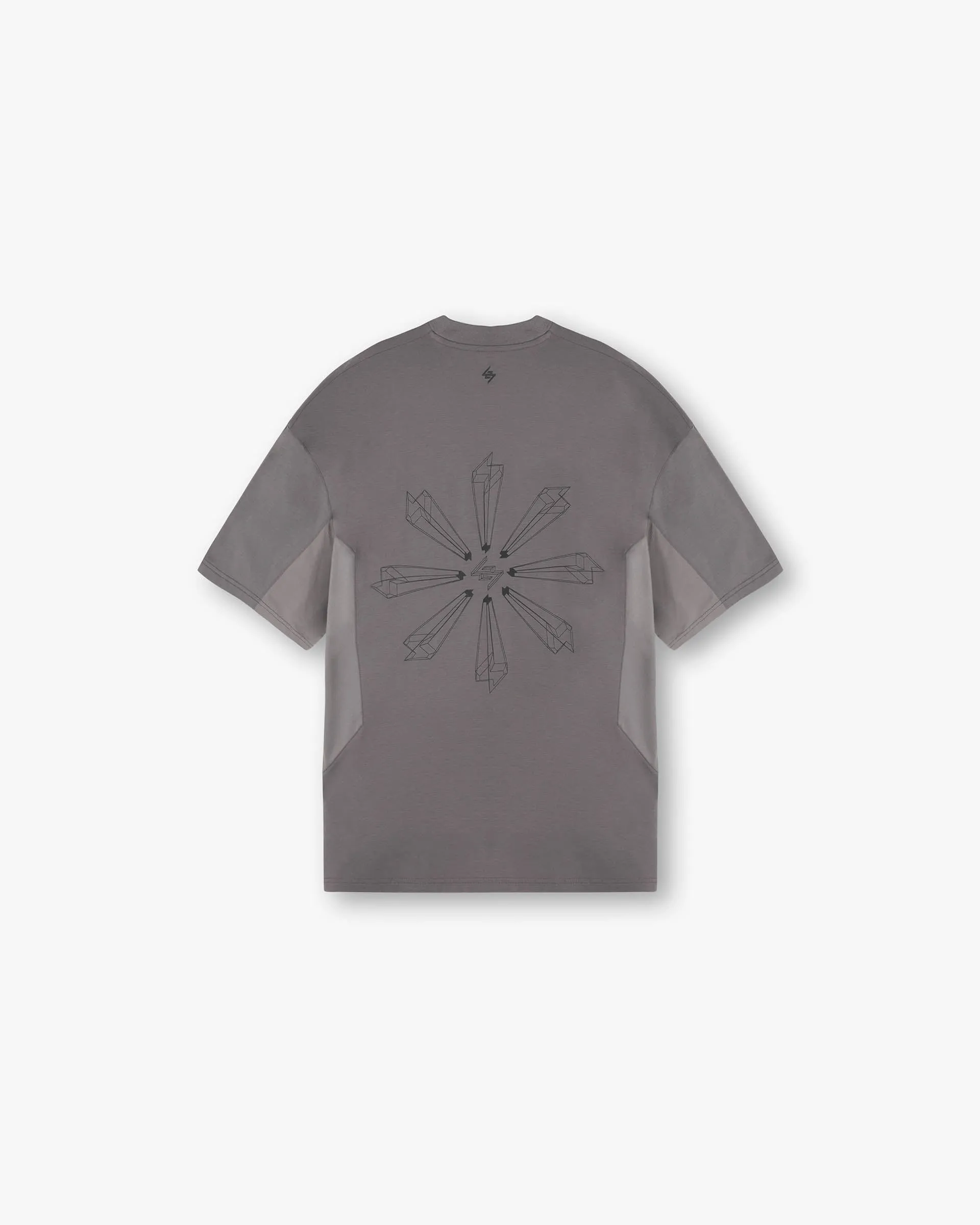 247 Uprising Oversized T-Shirt - Steel sports activity