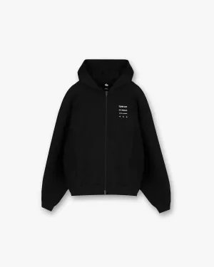 Comfortable Hoodie 247 Uprising Zip Hoodie - Black