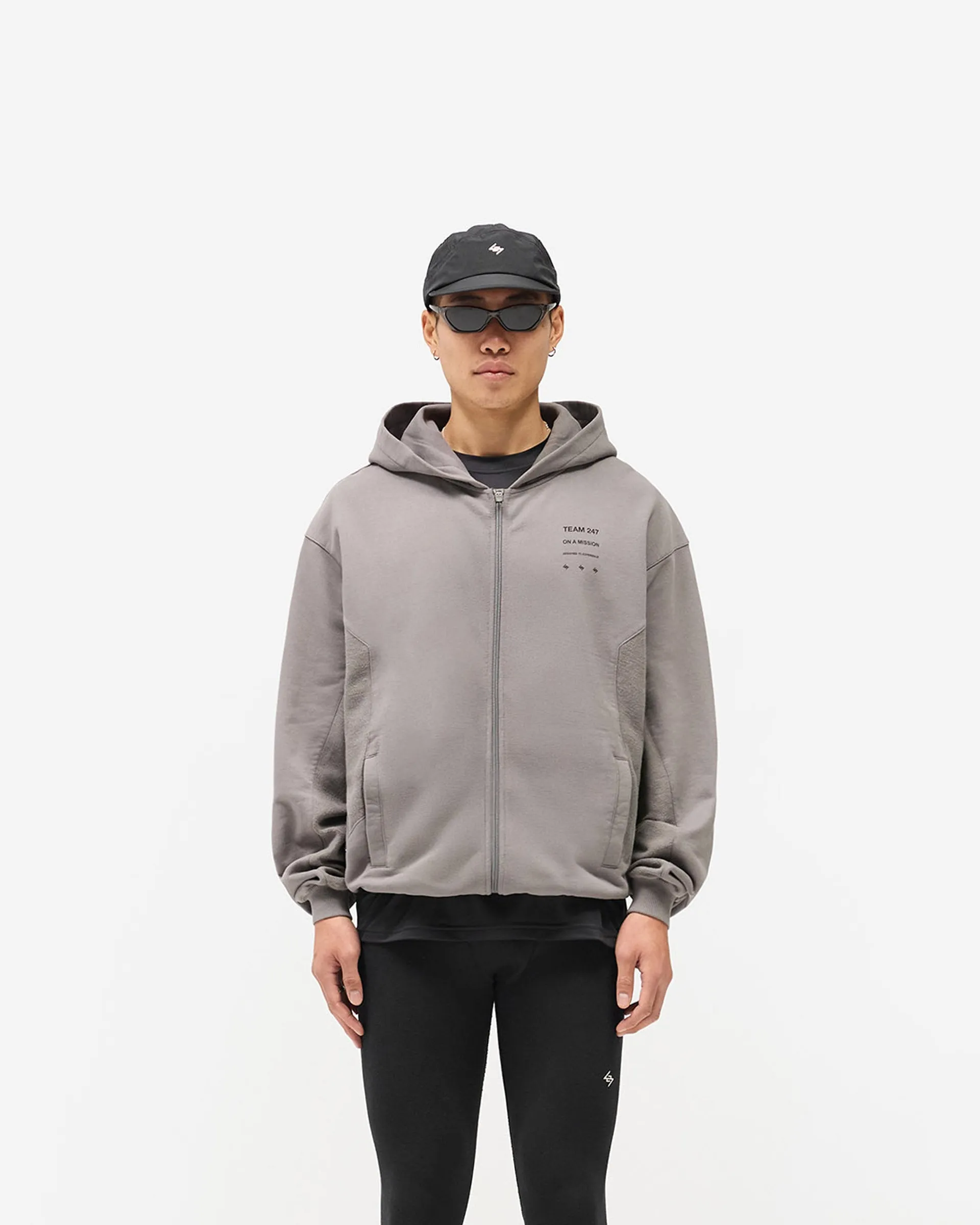 All-Weather Comfort 247 Uprising Zip Hoodie - Steel