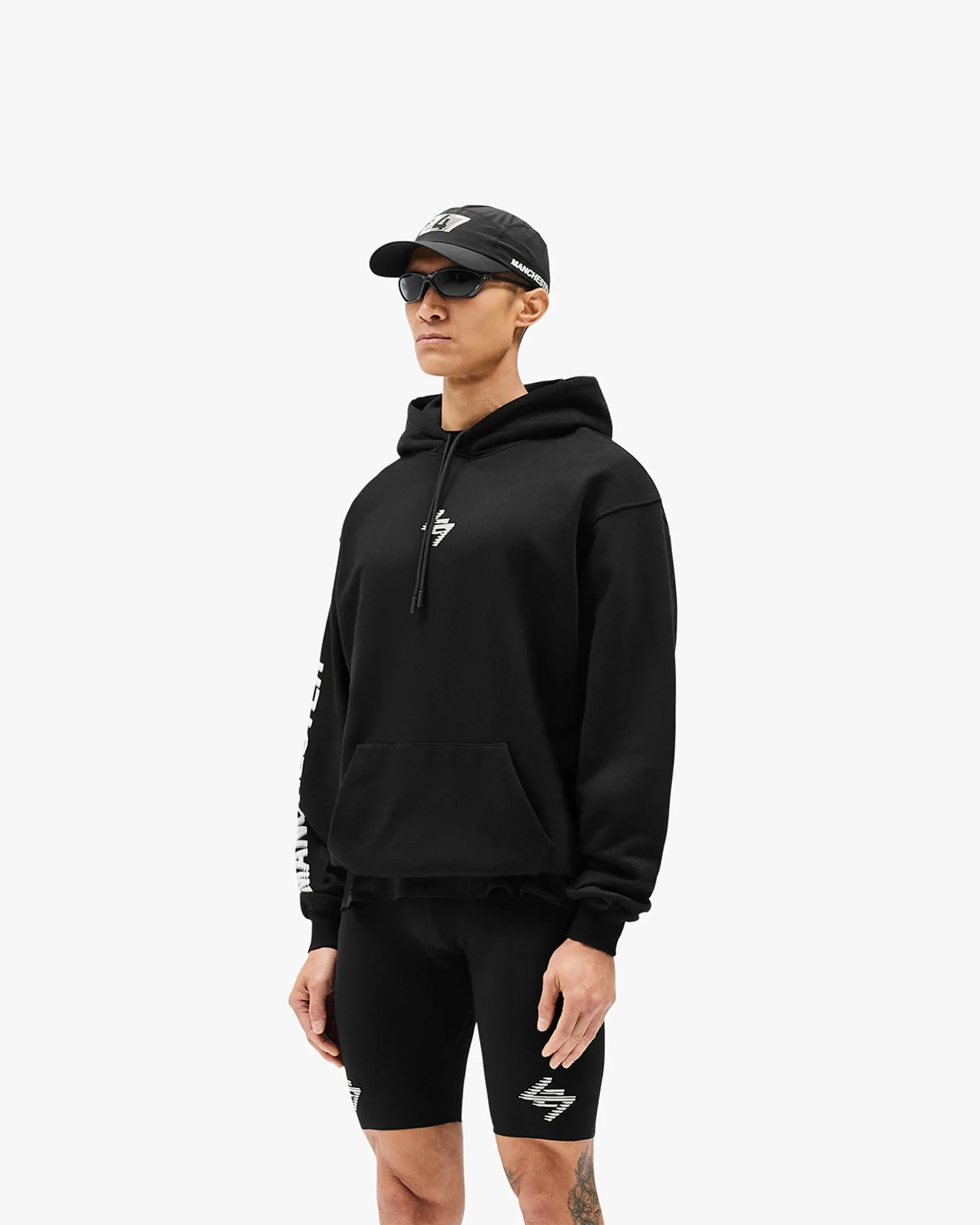 Printed 247?Manchester Hoodie - Black