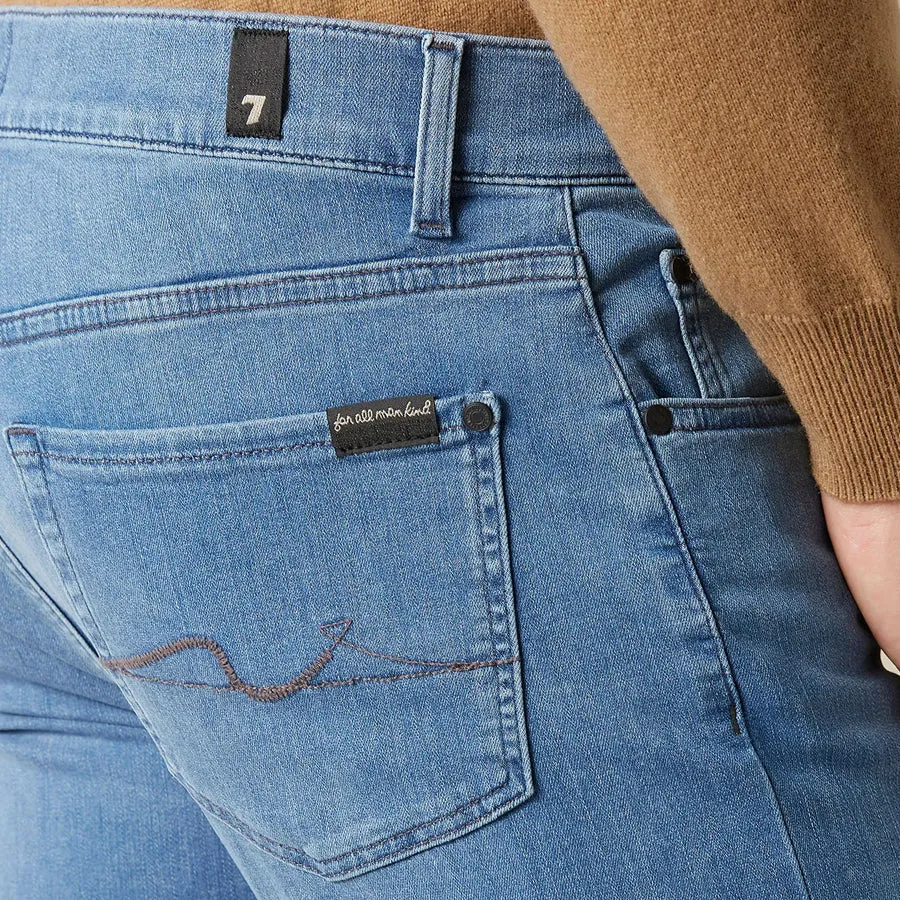 Plain Comfort 7 For All Mankind - Slimmy Tapered Luxe Jeans in Light Blue