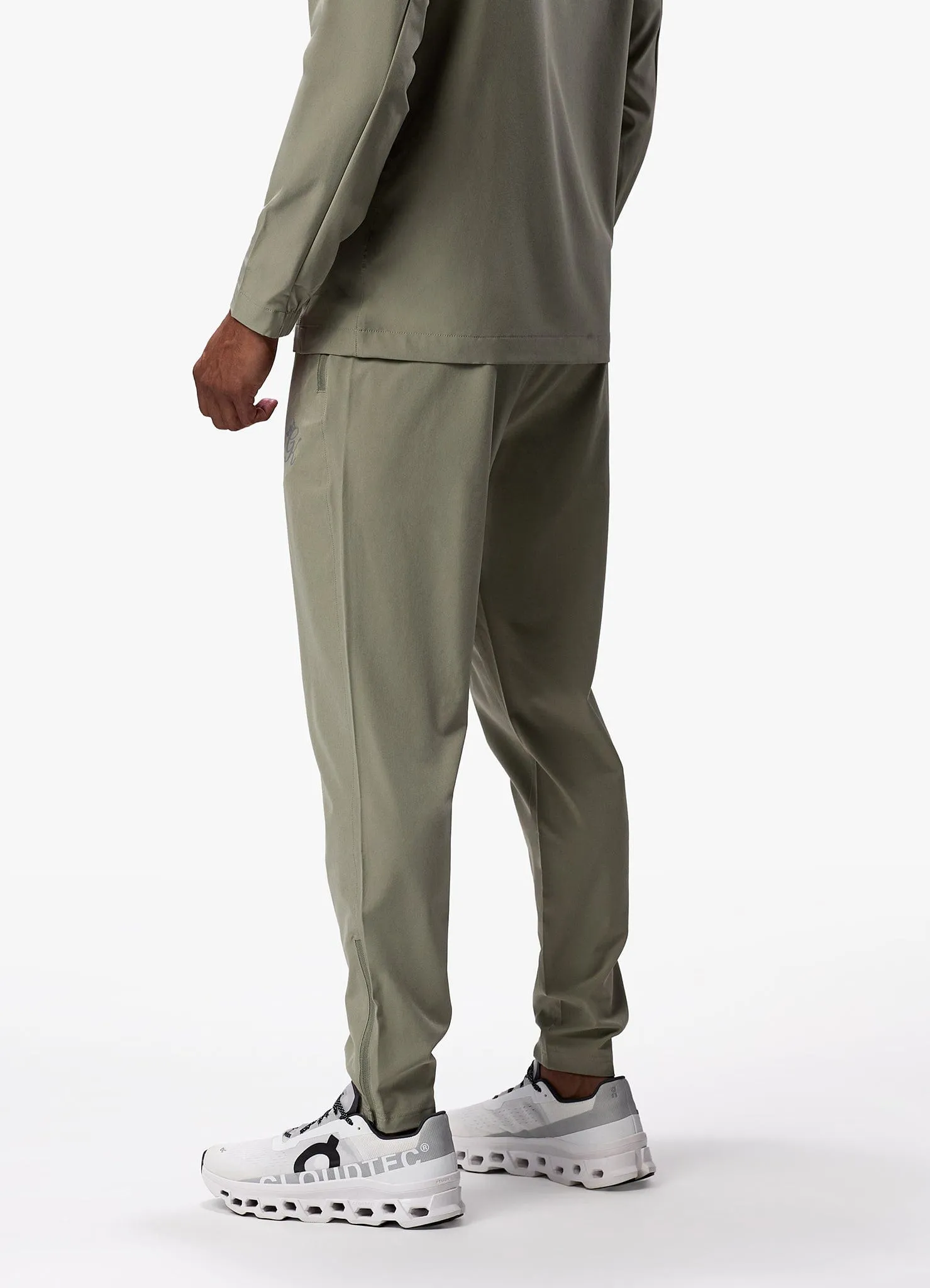 Gym King Flex Woven Tracksuit Bottom - Soft Khaki Flexible Layer Quick Motion