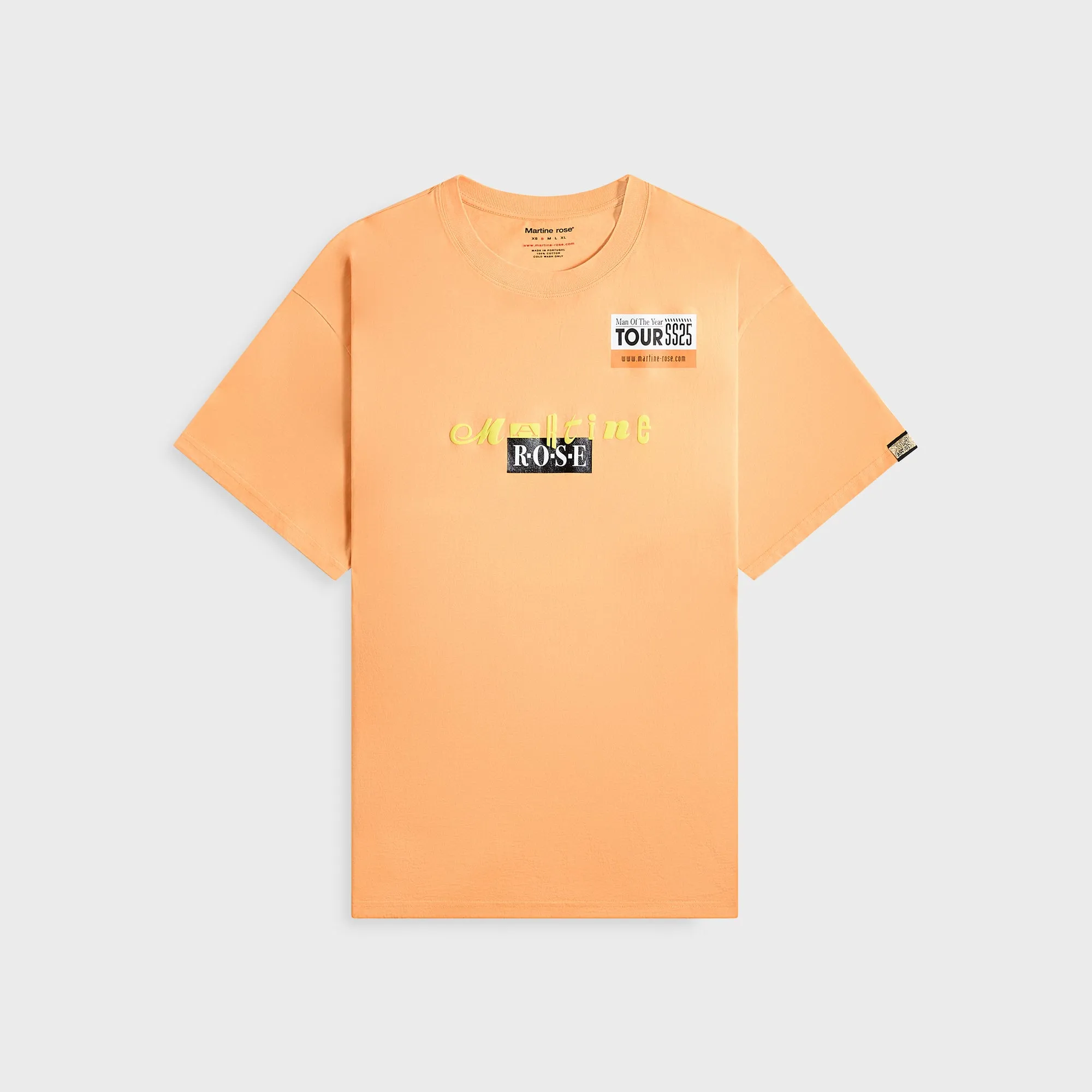 Martine Rose Oversized Tee - Orange Tour Trendy
