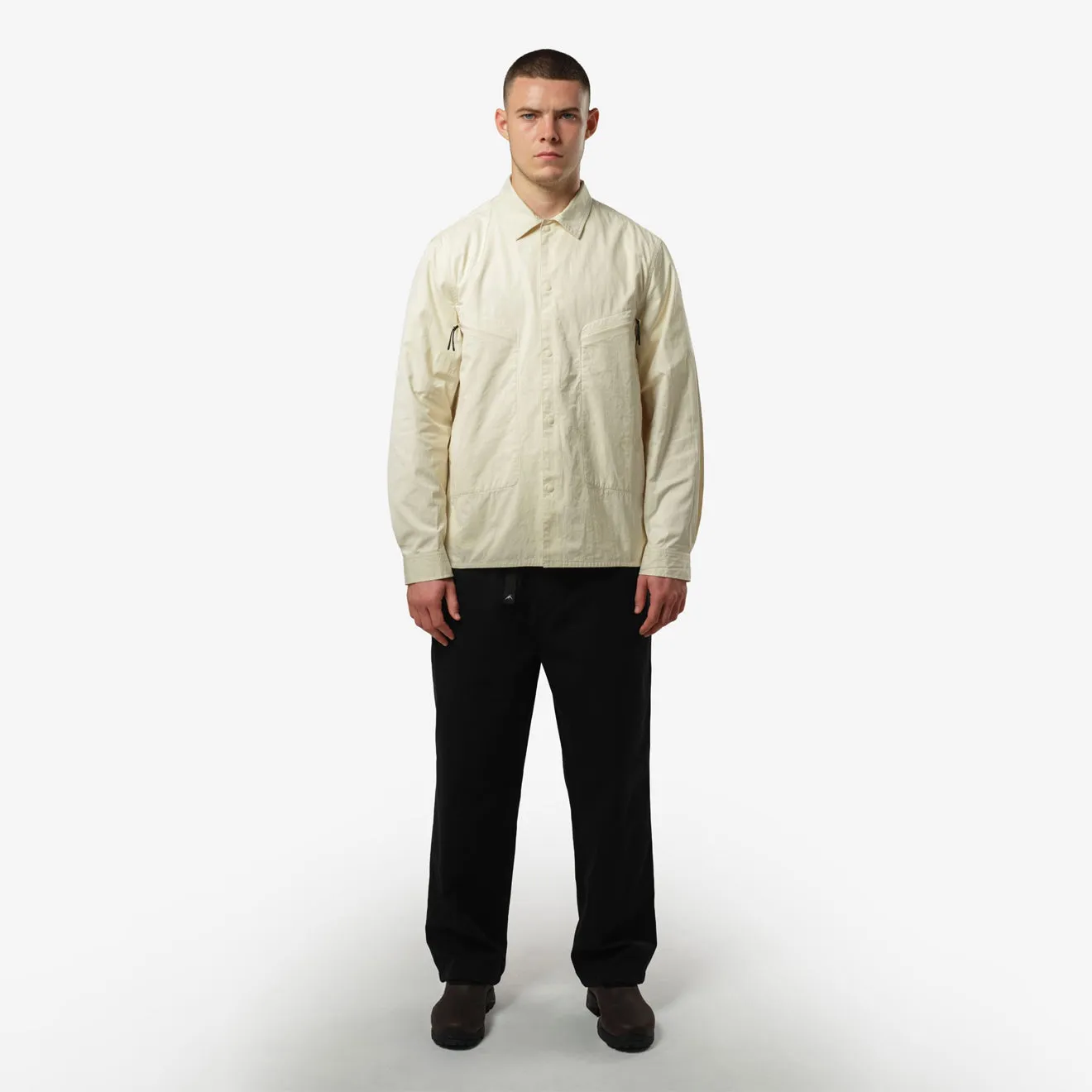 Purple Mountain Observatory L/S Trail Shirt Overshirt Cream Day-To-Night Wear