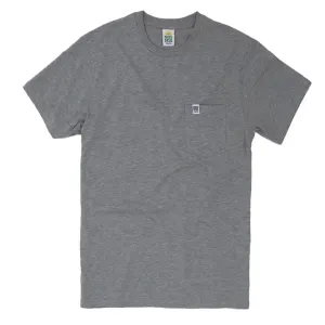 Hikerdelic Pocket T-Shirt Grey Marl Sport Performance Relaxed Wear