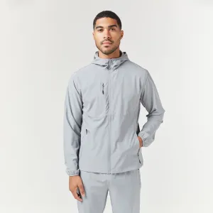 Easy Wear Moisture Wicking Finish Cut & Sew Training Jacket | Mid Grey