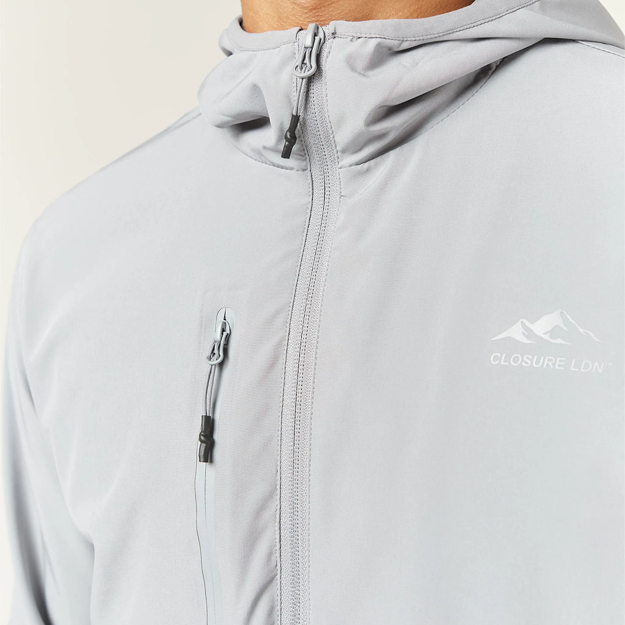 Cut & Sew Training Jacket | Mid Grey Reinforced Shoulder Padding Easy Care Material