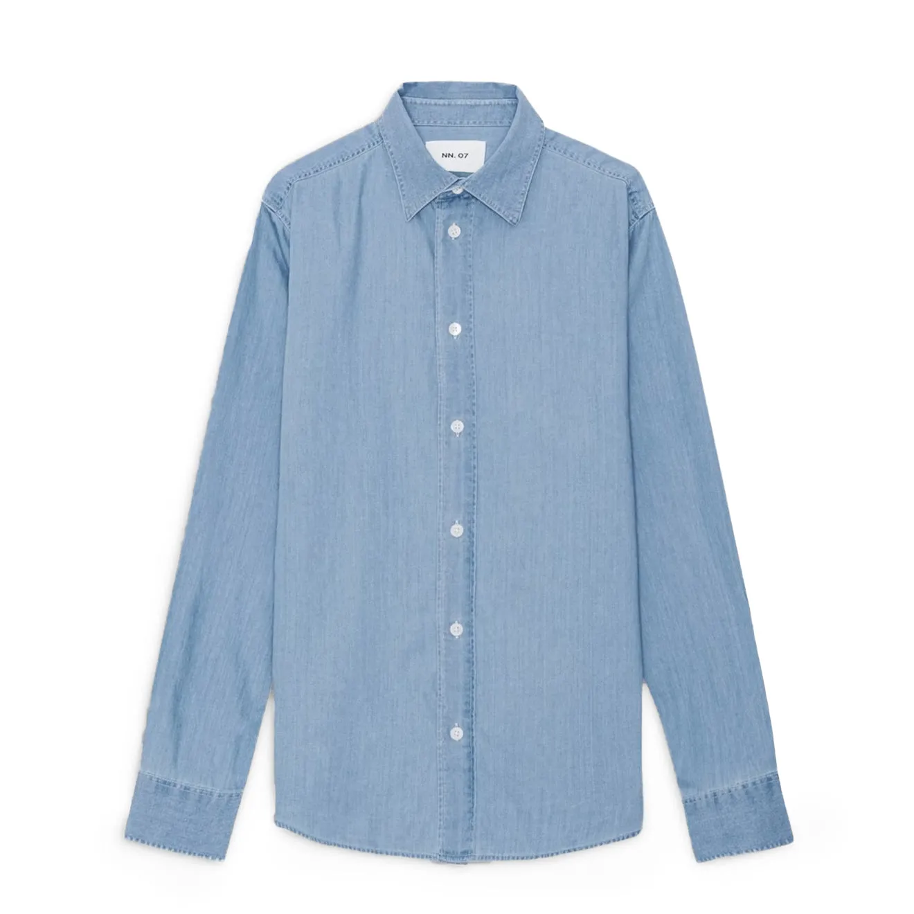 NN07 Colby Denim Shirt Bleach Indigo Perfect Fit