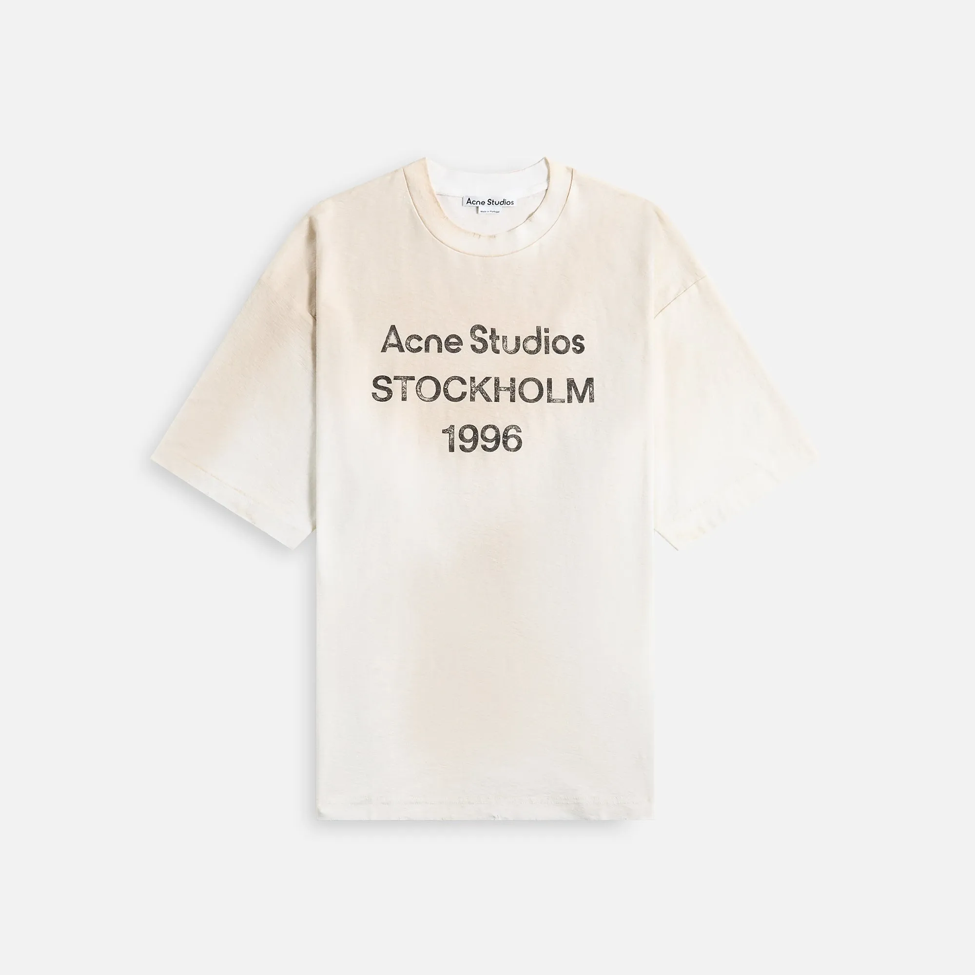 Acne Studios Tee - Dusty White ReinforcedShoulderPanels Timeless Top