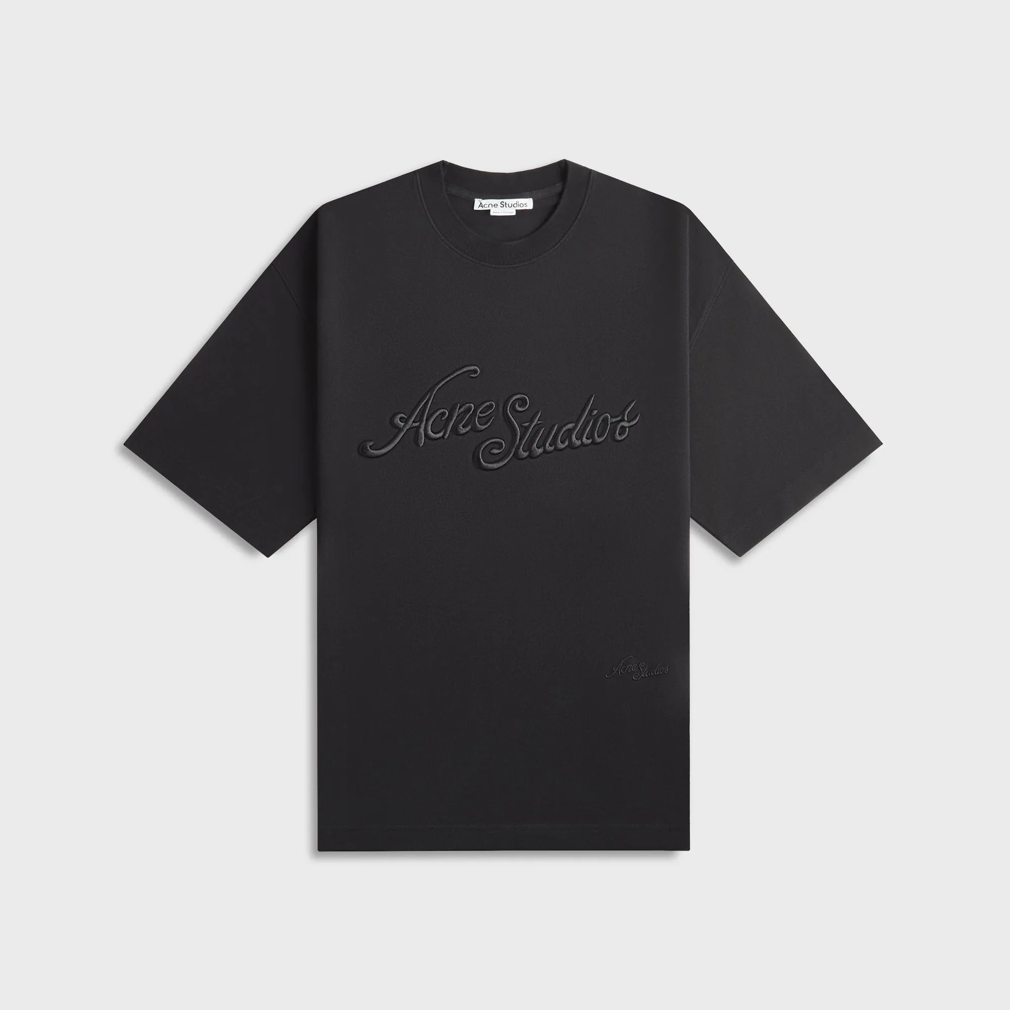 Acne Studios Tee - Faded Black Bright Color Cool and Chic