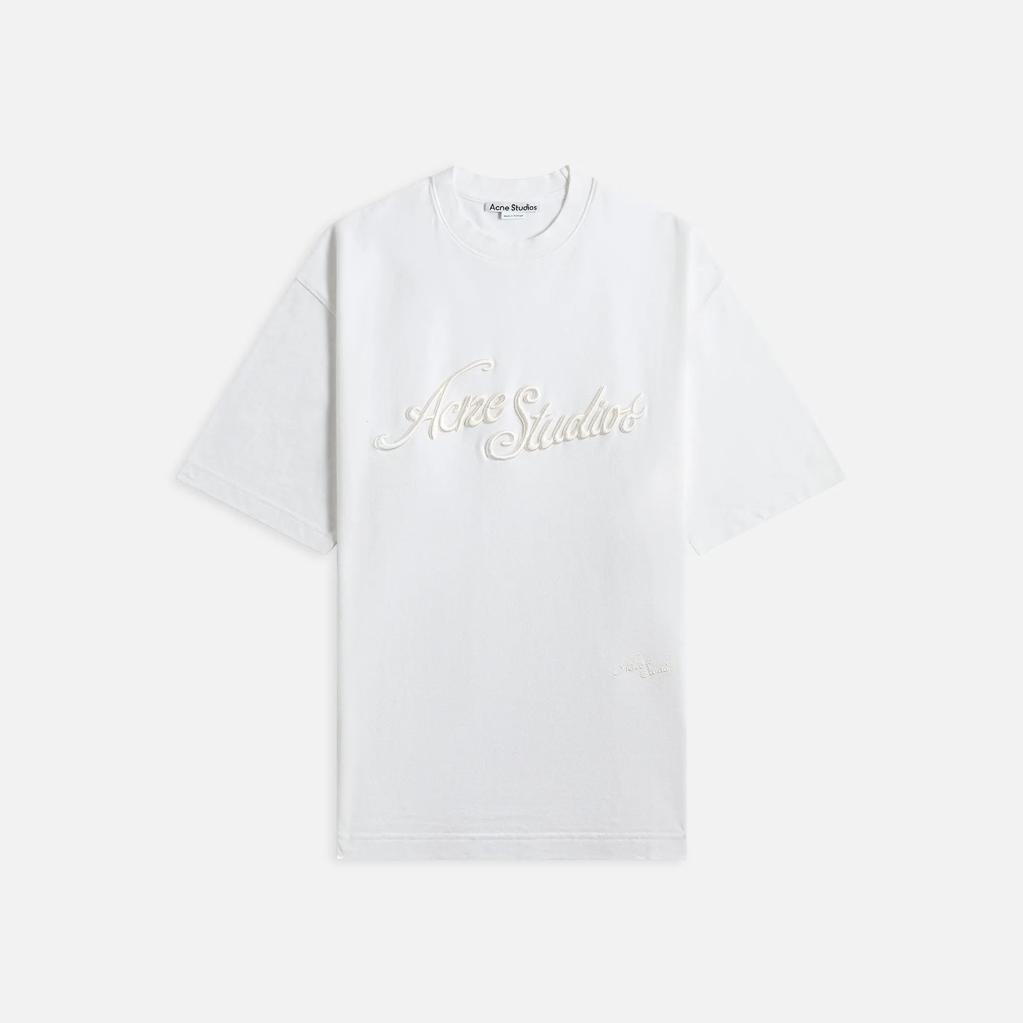 Soft Fit Wear Thermal Regulation Layer Acne Studios Tee - Optic White