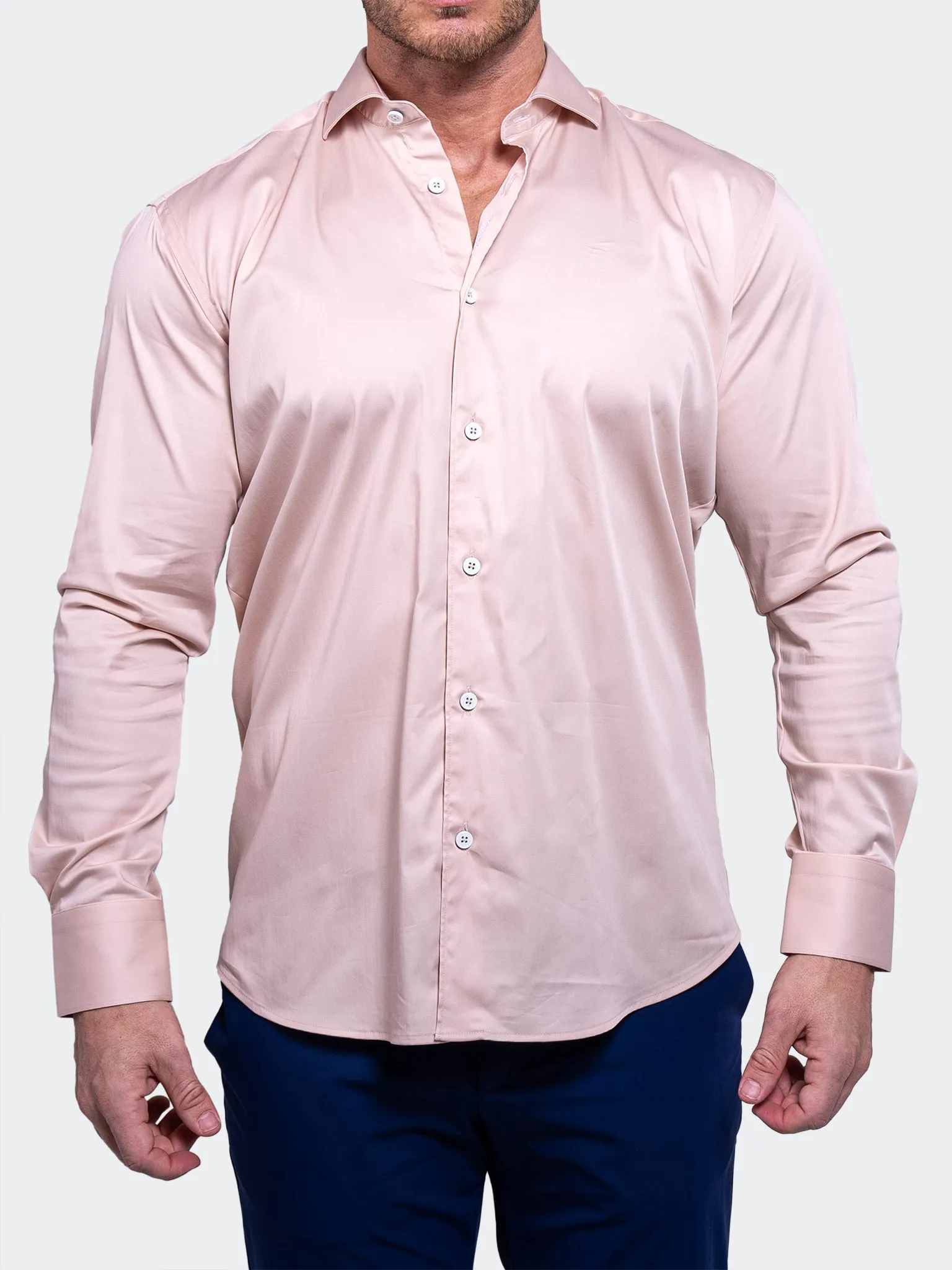 Layered Collar Everyday Comfort Einstein AristocratLuxeStretch Brown