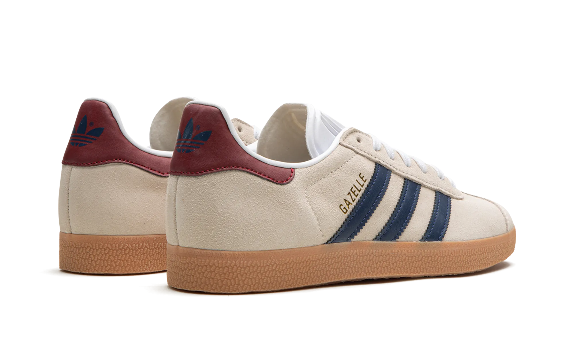 Gazelle "Off White / Dark Blue / Gum" Quick Fasten