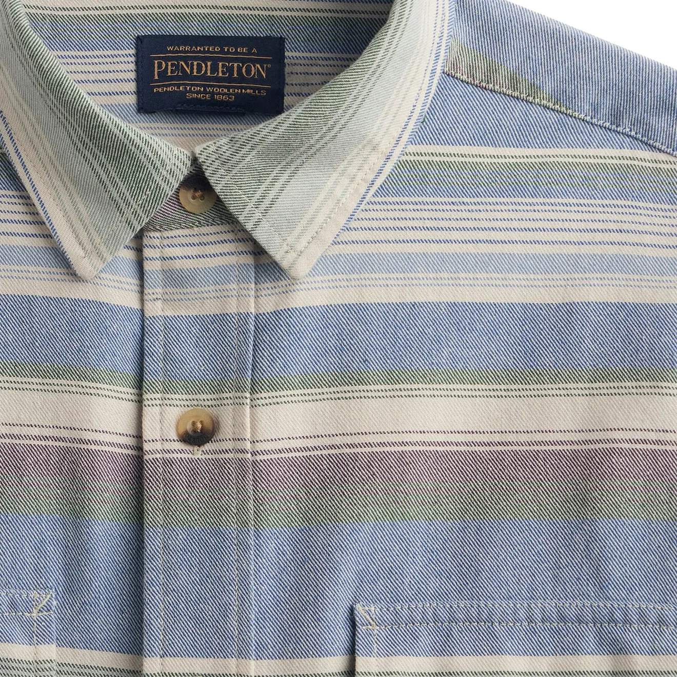 All day wearability Pendleton Beach Shack Shirt Navy Stripe