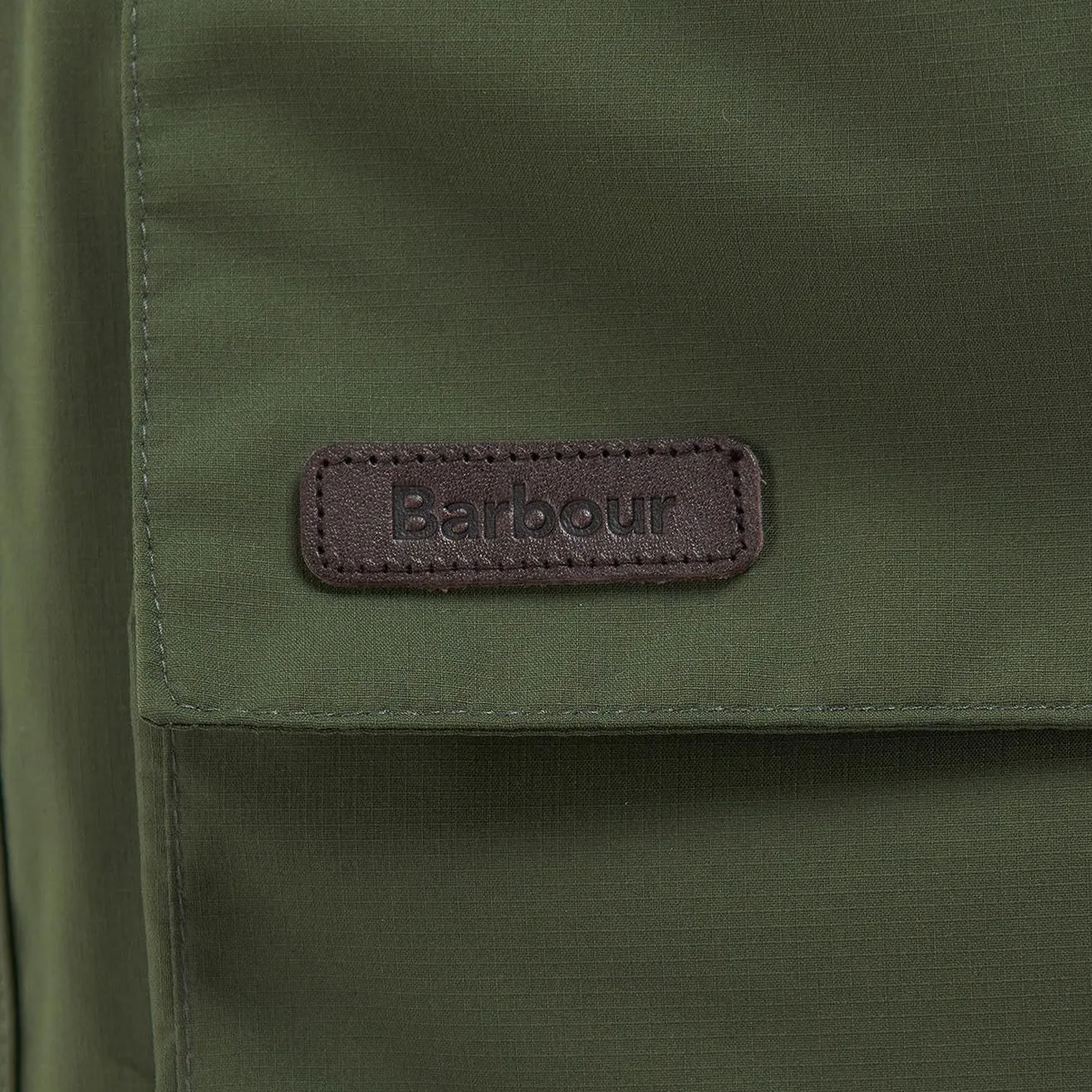 Poly Blend Waterproof Zipper Closure Barbour Swinton Waterproof Jacket Olive