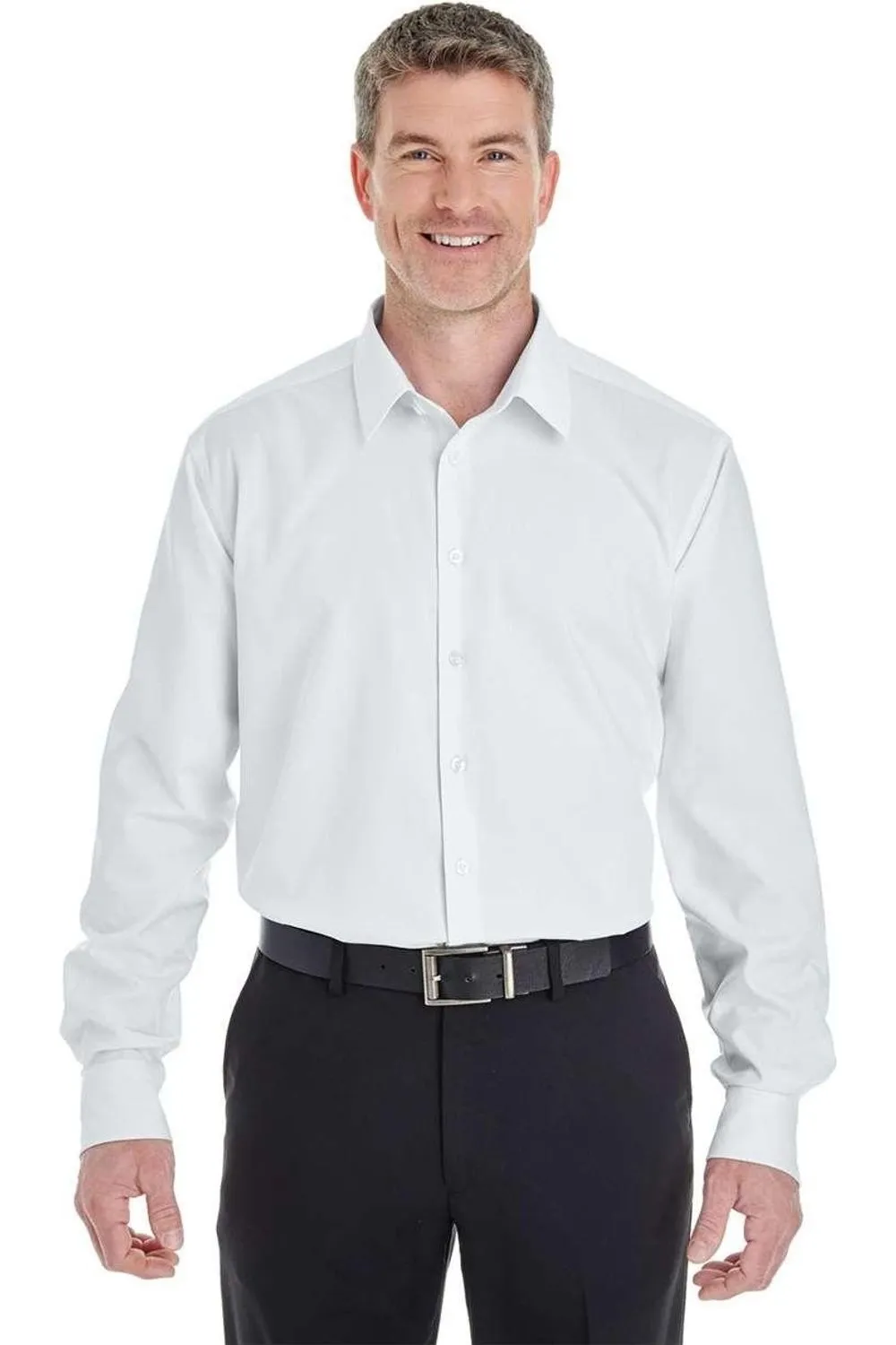 Devon & Jones Crown Collection Royal Dobby Dress Shirt Unisex Option Ventilated Back