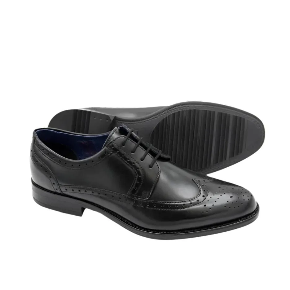 Dubarry Mens Shoe Dickson Black Quiet Texture
