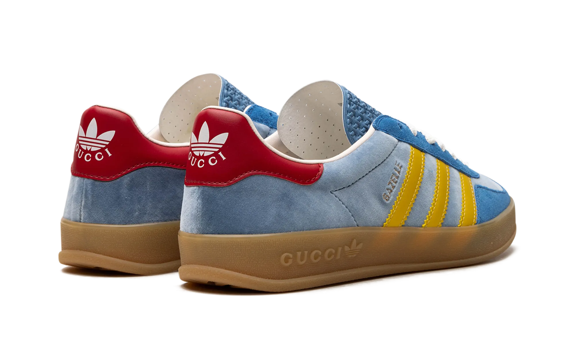 Gazelle "Gucci Light Blue Suede" Good Air Permeability Bold Ride