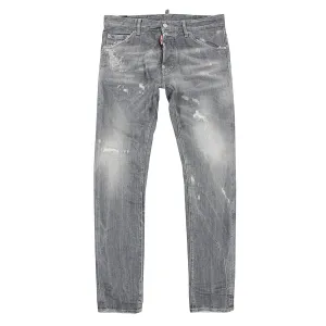 Everyday Party Look DSQUARED2 - Distressed Cool Guy Slim Jeans in Grey