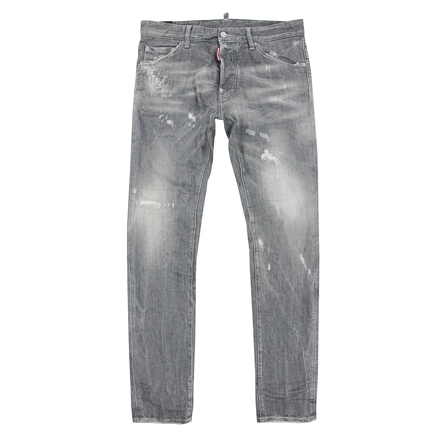 Everyday Party Look DSQUARED2 - Distressed Cool Guy Slim Jeans in Grey