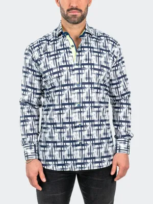 Hidden Placket Einstein LinearCanvas White