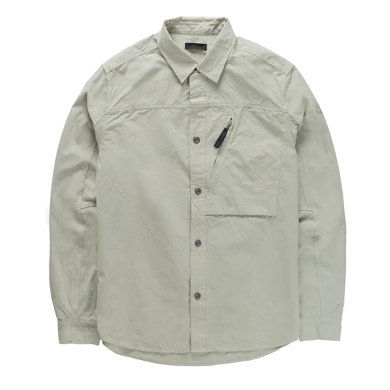 Left Hand Zip Pocket Shirt Stone Active Comfort