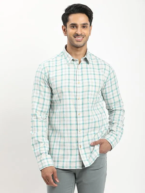 Sports Ready Men Checked Full Sleeve Cotton Shirt