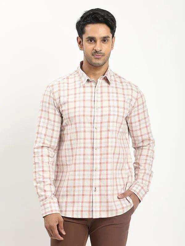 All-Occasion Wear Lounge Comfort Men Checked Full Sleeve Cotton Shirt
