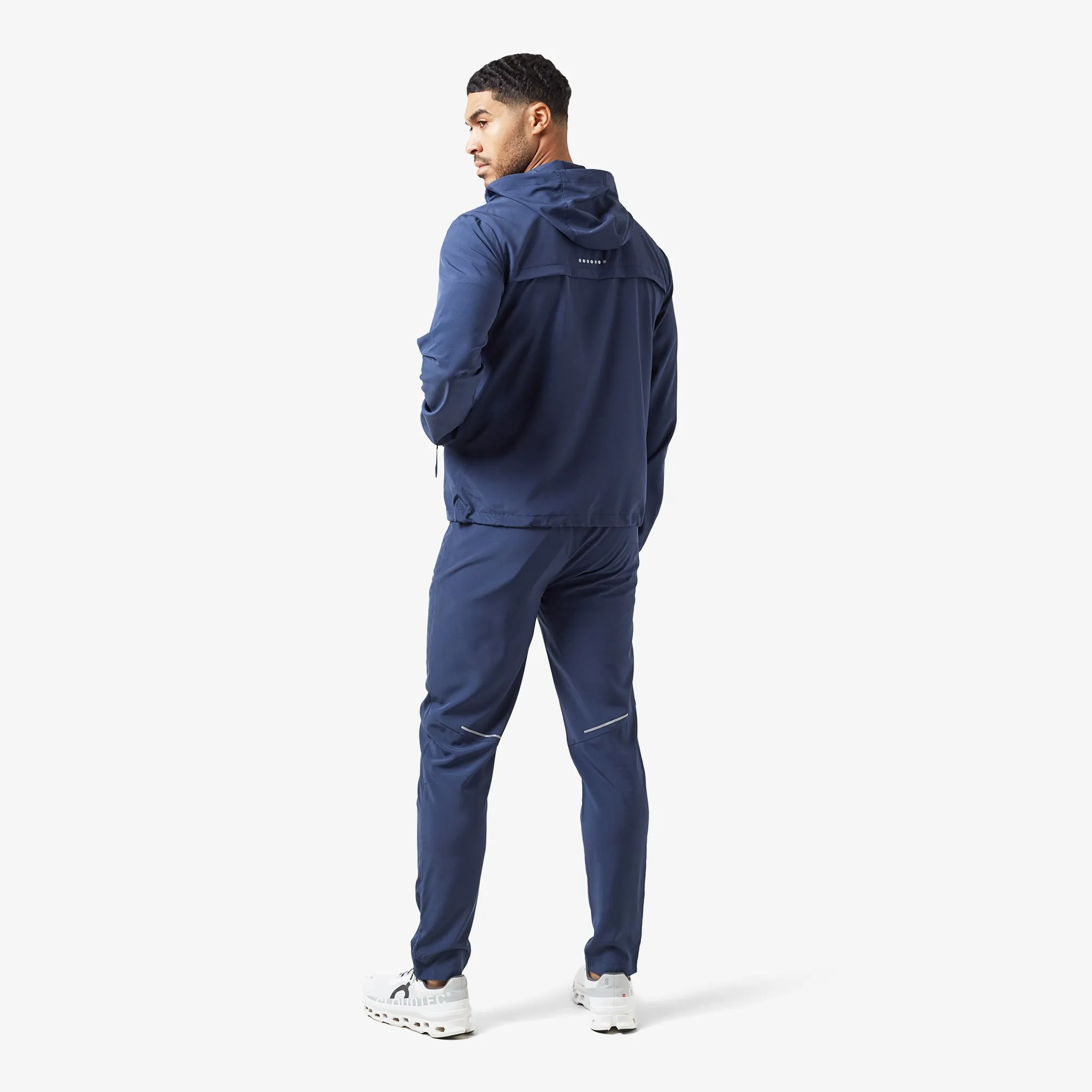 Eco Friendly Dye MultiAngleVentilation Reflective Core Windbreaker | Navy