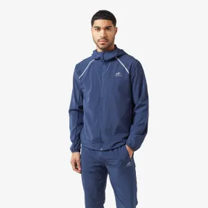 Low Maintenance Fabric Water Resistant Fabric Reflective Core Windbreaker | Navy