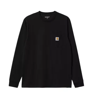Carhartt WIP L/S Pocket T-Shirt Black Soft Feel Comfy Fit Layer