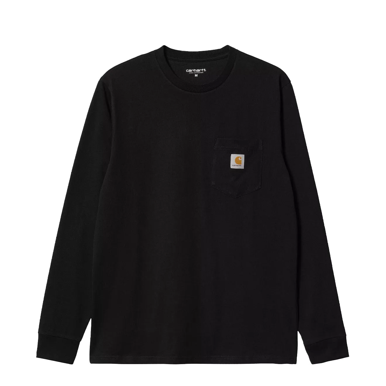 Carhartt WIP L/S Pocket T-Shirt Black Soft Feel Comfy Fit Layer