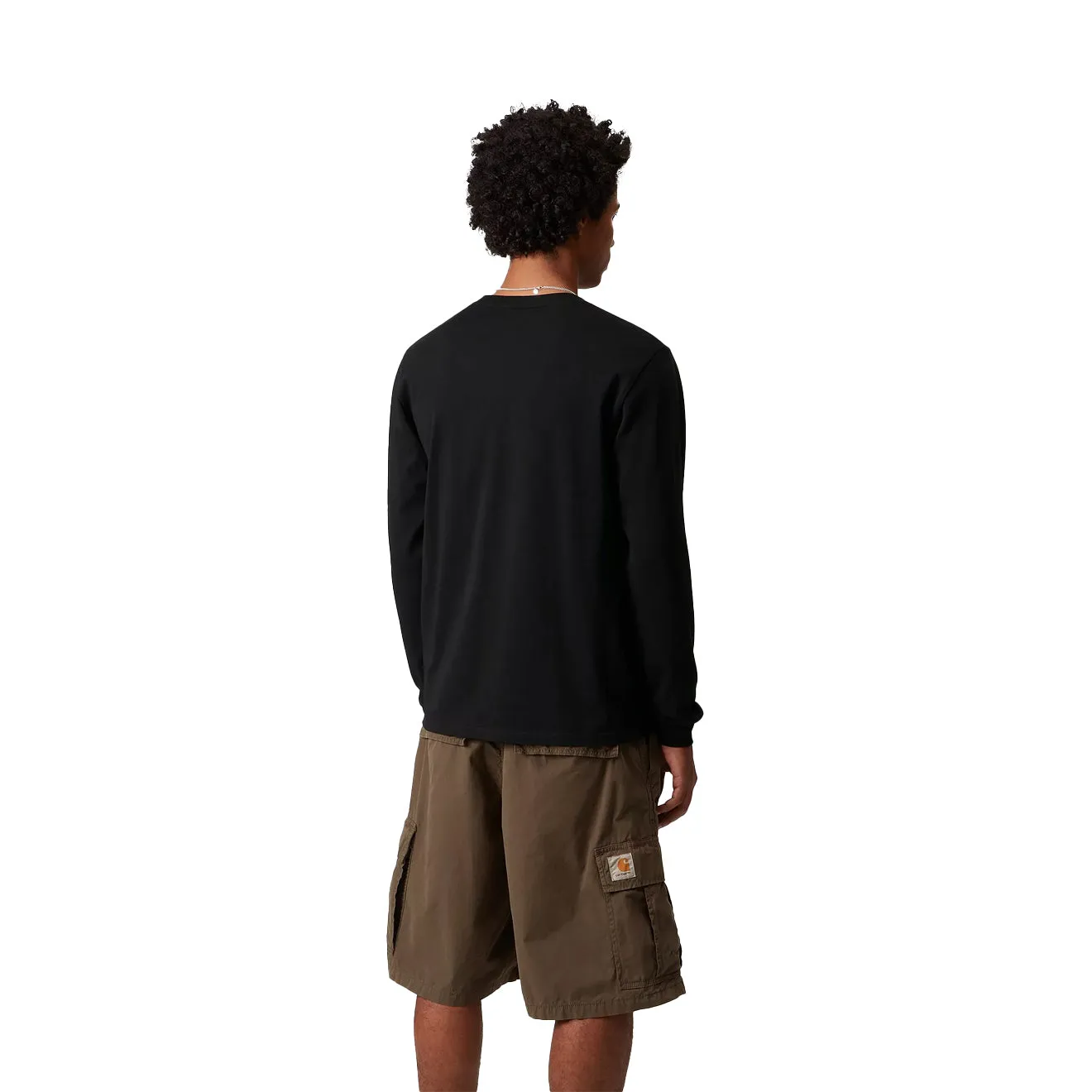 Carhartt WIP L/S Pocket T-Shirt Black Light Flex Fit Versatile Layering Piece