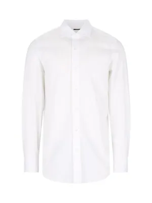Bold Prints 1925 "Milano-Zante" White Cotton Shirt