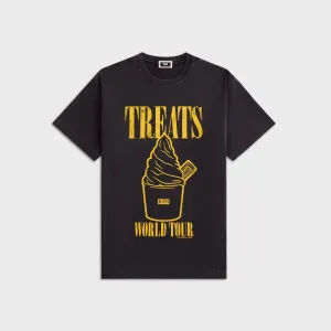 Sporty Look Quick Dry Performance Kith Treats Heart-Shaped Swirl Vintage Tee - Black