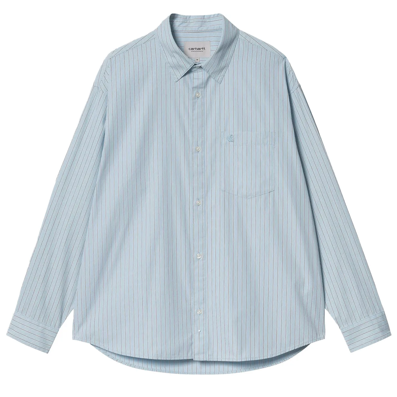 Carhartt WIP L/S Notus Shirt Bova Stripe / Bluebird Soft Touch Fabric Casual Day